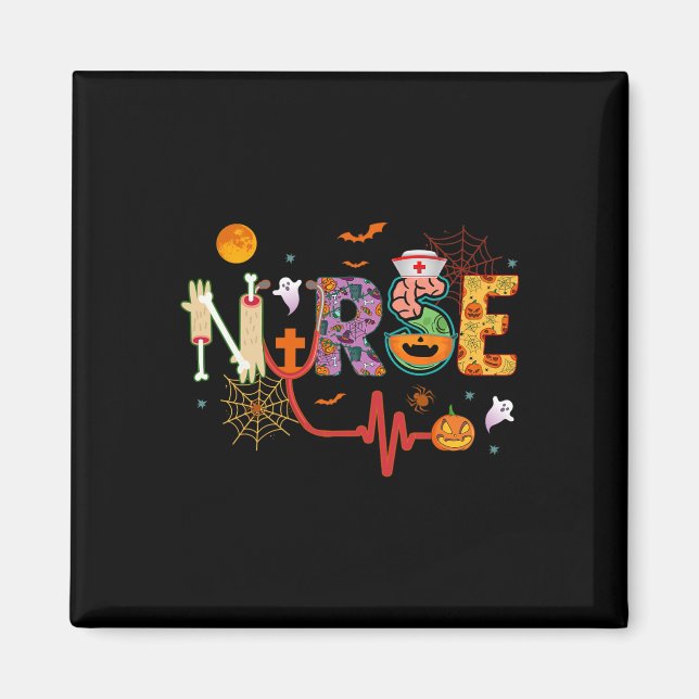 Nurse Halloween Costume Stethoscope Heartbeat Pump Magnet (Front)