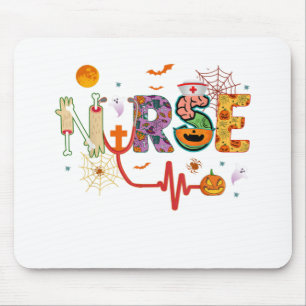 Nurse Halloween Costume Stethoscope Heartbeat Pump Mouse Pad
