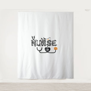 Nurse Halloween Funny Ghost halloween nursing Tapestry