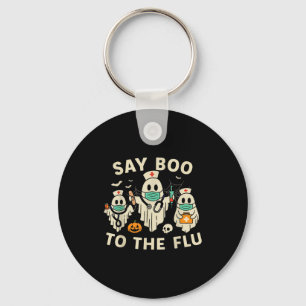 Nurse Halloween Ghost Crew Vaccine Say Boo To The Key Ring