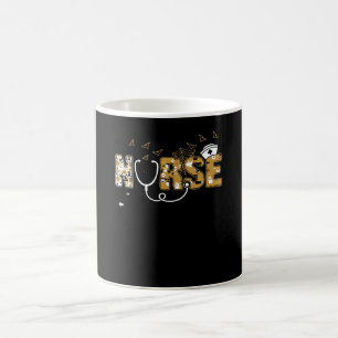 Nurse Halloween Gift With Pumpkin Boo Spider Witch Coffee Mug