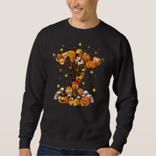 Nurse Halloween Medical Symbol Pumpkin Cna Rn Icu Sweatshirt