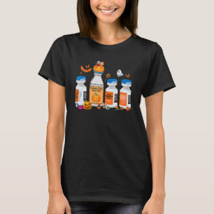 Nurse Halloween Pumpkin Spice Propofol Ativan Hald T-Shirt