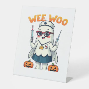 Nurse Halloween ready Classic T-Shirt Pedestal Sign