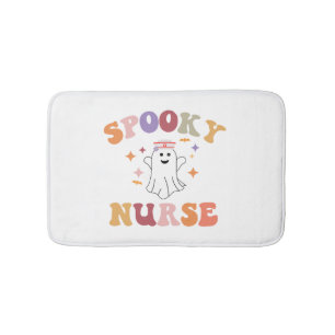 Nurse Halloween Shirt - Spooky Nurse Halloween    Bath Mat
