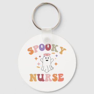 Nurse Halloween Shirt - Spooky Nurse Halloween Key Ring