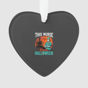 Nurse Halloween Spooky Healthcare Design_1 Ornament