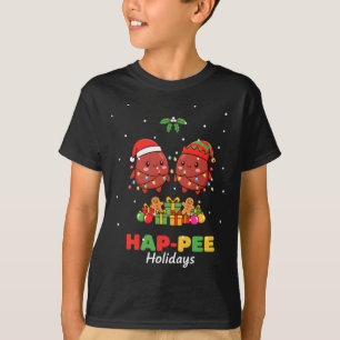 Nurse Hap-pee Holidays Kidney Nurse Dialysis Tech T-Shirt