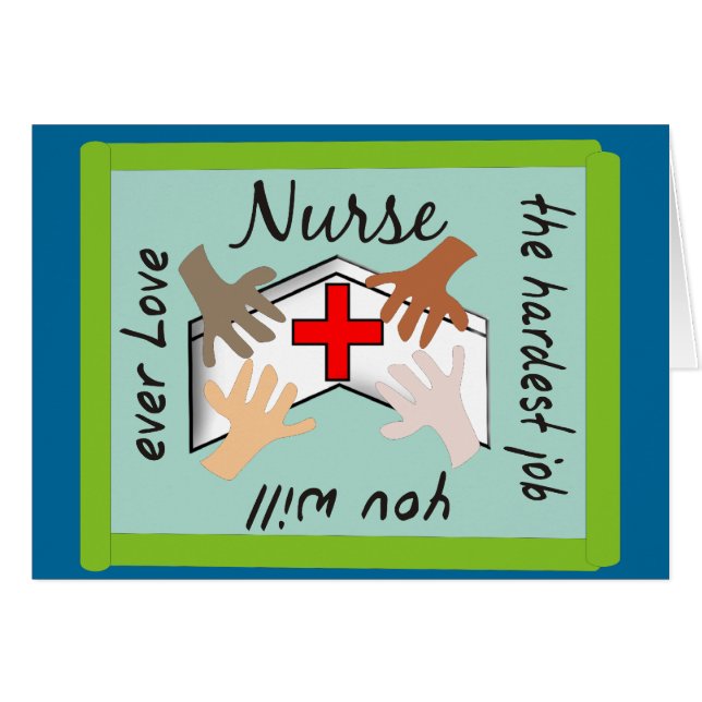 Nurse "Hardest Job You Will Ever Love" Gifts (Front Horizontal)