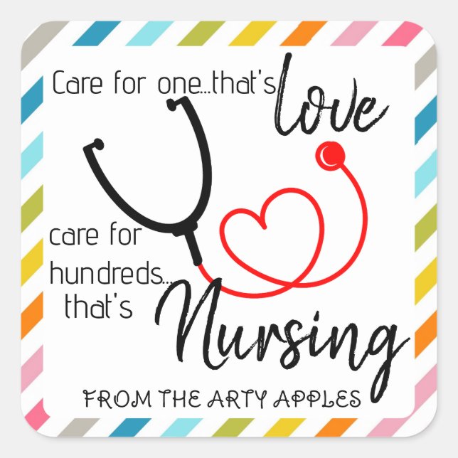 nurse HCA appreciation week sticker plaster (Front)