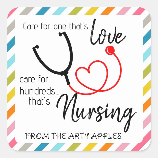 nurse HCA appreciation week sticker plaster (Front)