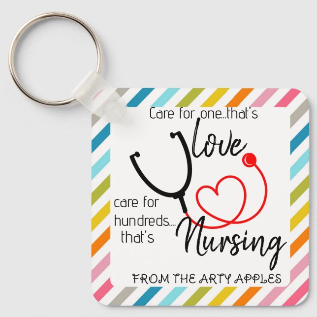nurse HCA appreciation week sticker plaster Key Ring (Front)