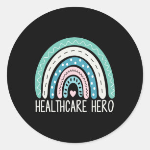 Nurse Health Care Worker Hero Medical Assistant Ag Classic Round Sticker