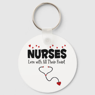 Nurse Heart Gift Key Ring