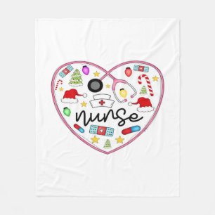 Nurse Heart, Halloween Oversized T-Shirt Fleece Blanket