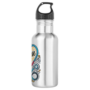Nurse Heart Stethoscope Vintage Engraving Design_1 532 Ml Water Bottle