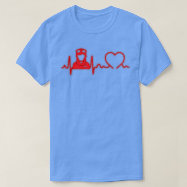 Nurse heartbeat gift T-Shirt (Design Front)