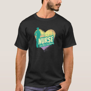 Nurse Heartbeat Vintage Graduation Nursing School T-Shirt