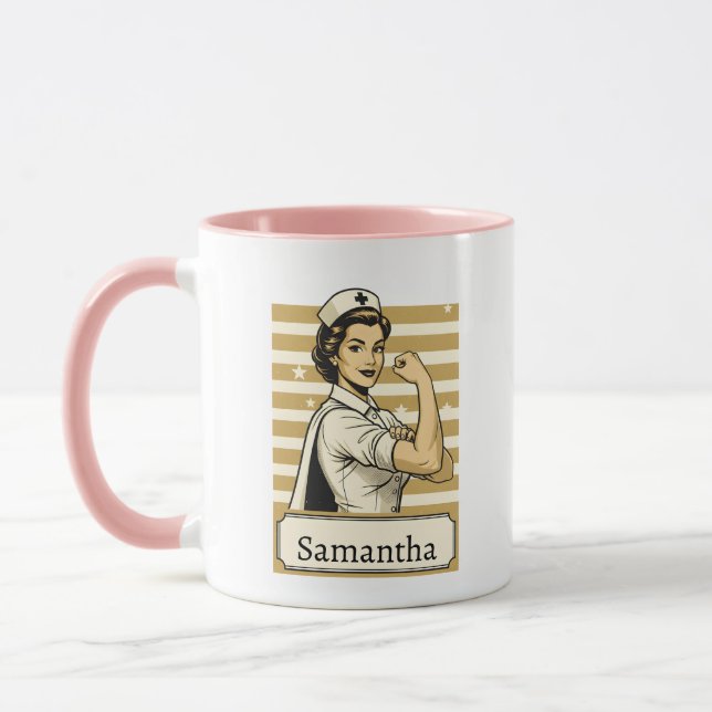 Nurse Hero Mug – Personalized Nurse Gift (Left)