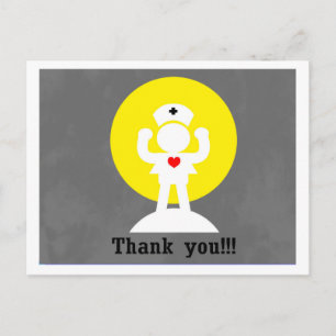 nurse hero postcard