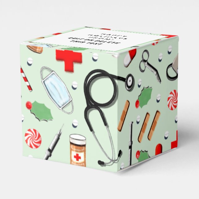 Nurse Holiday Favour Box (Front Side)