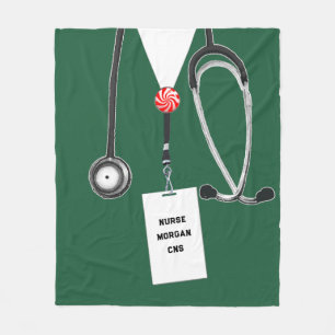 Nurse Holiday Gift Fleece Blanket