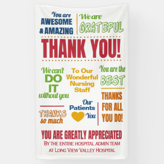 Nurse Hospital Staff Appreciation Business Banner