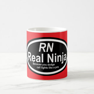 Nurse Humour Print Novelty "RN" Coffee Mug
