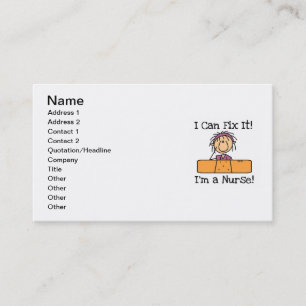 Nurse I Can Fix It T-shirts and Gifts Business Card