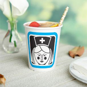 Nurse Icon Paper Cups