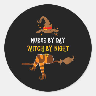 Nurse Illustration Classic Round Sticker