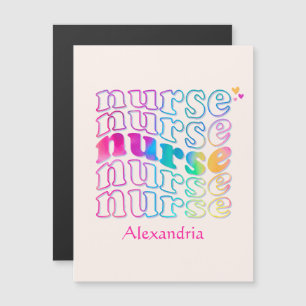 "Nurse" in Elegant Rainbow Colours