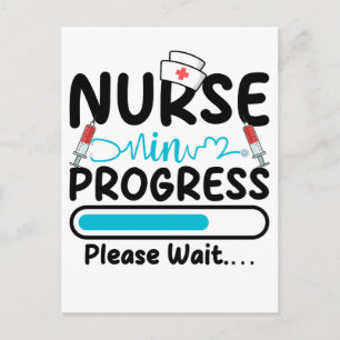 Nurse in Progress Loading Postcard