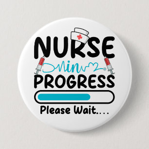 Nurse in Progress Loading Round Button