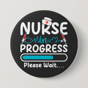 Nurse in Progress Loading Round Button