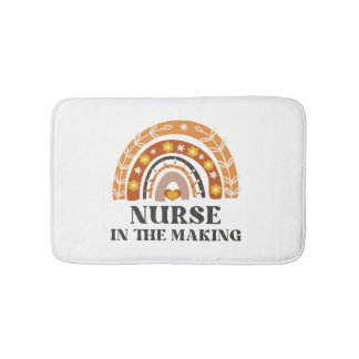 Nurse in the Making Vintage Rainbow Bath Mat