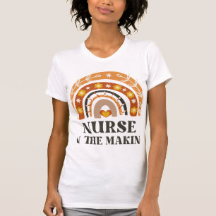 Nurse in the Making Vintage Rainbow  T-Shirt