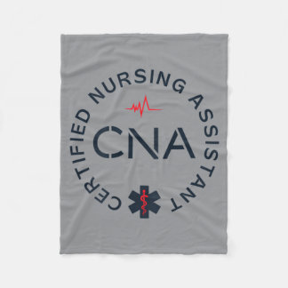 Nurse Istant Certified Nursing Istant Cna Back Of Fleece Blanket