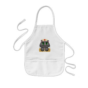 Nurse Kitten Kids Apron