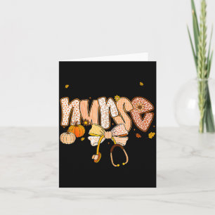 Nurse Labor And Delivery Coquette Fall Pumpkin Tha Card