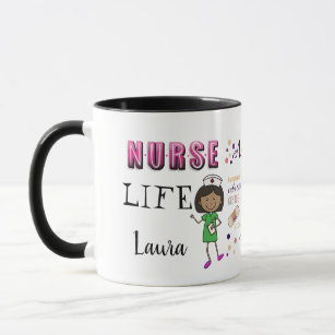 Nurse LIFE add your personalized  name Mug