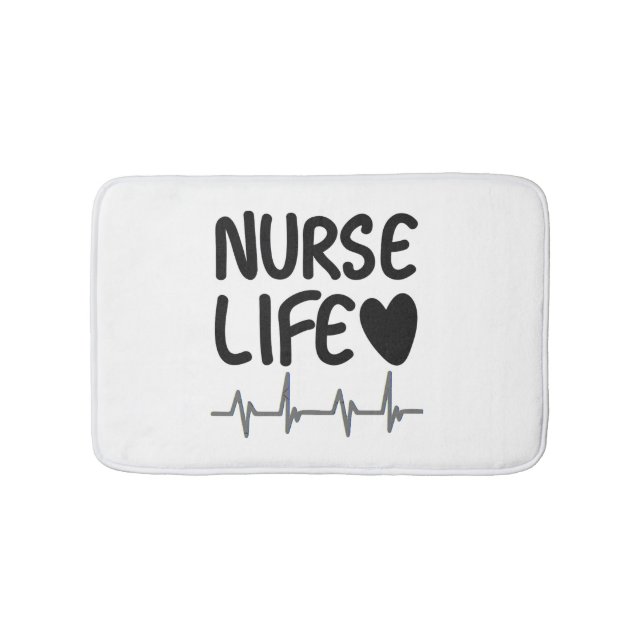 Nurse Life Bath Mat (Front)
