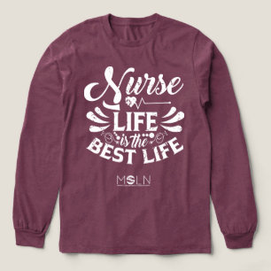Nurse Life Dark Tri-Blend Long Sleeve Tee
