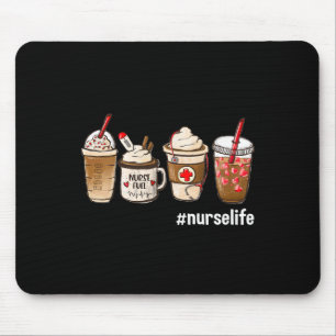 Nurse Life Funny Coffee Nurses Fuel Registered Nur Mouse Pad
