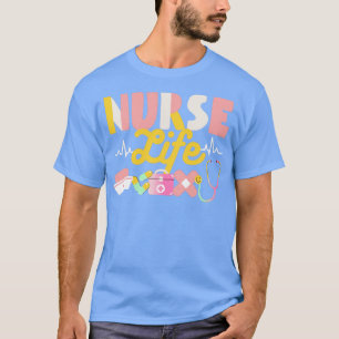 Nurse Life Heart Shape Nursing Week RN LPN CNA Hea T-Shirt