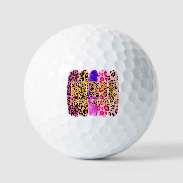 Nurse Life Is The Best (1) Golf Balls (Front)