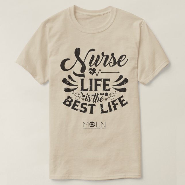 Nurse Life Light Coloured T-Shirt (Design Front)