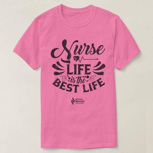 Nurse Life Light Coloured  T-Shirt (Design Front)