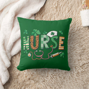 Nurse Life Nurse Day Gifts St Patricks Day Cushion
