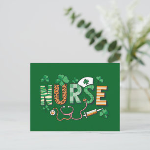 Nurse Life Nurse Day Gifts St Patricks Day  Postcard